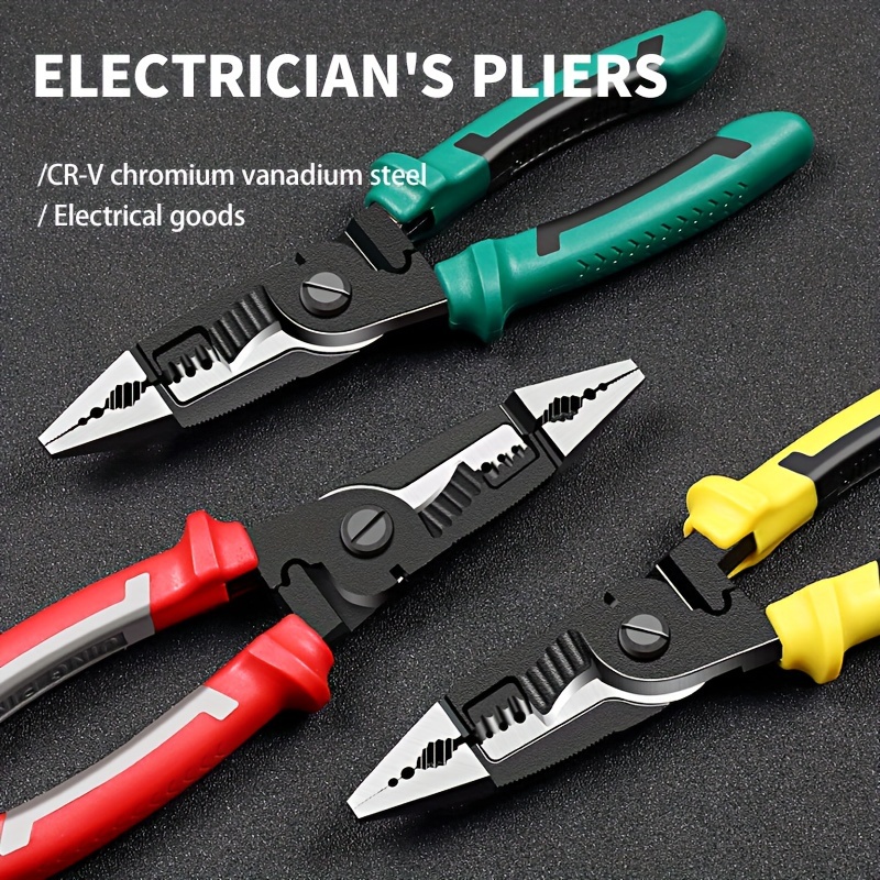 5 In 1 Replaceable Multi-functional Pliers Set Steel Wire Pliers Wire  Stripper Pliers Electrician Tools Cutter Plier Scissors - AliExpress