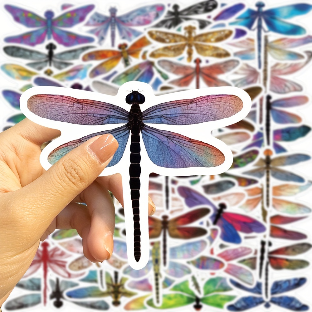 Colored Dragonfly Stickers Cartoon Graffiti Stickers - Temu