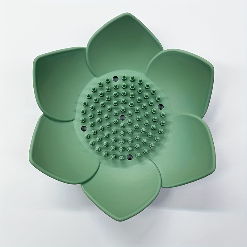 Lotus Flower Silicone Soap Rack for Bathroom