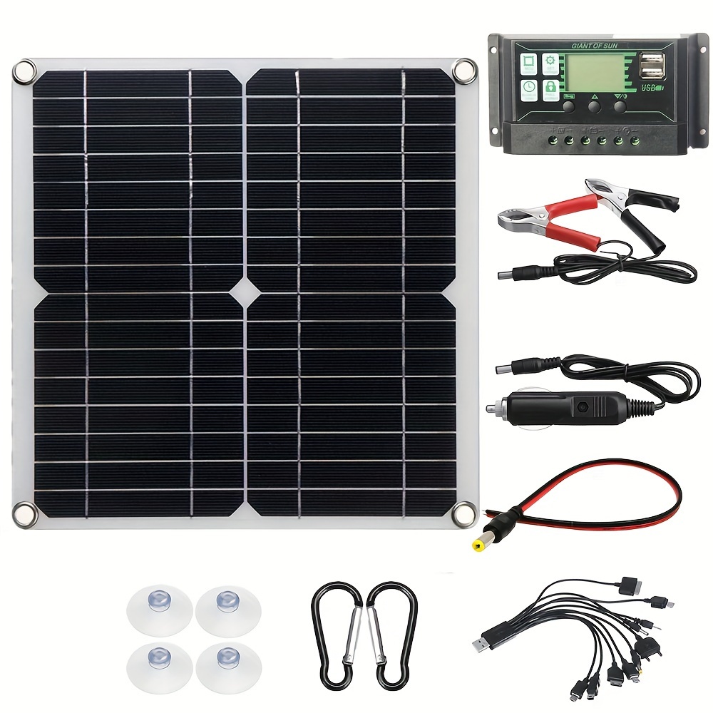 Panneau Solaire Pliable 20W (5V 2.1A) Chargeur Solaire - Temu Canada