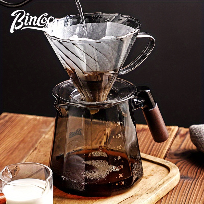 Bincoo French Press Pot Glass Hand brewed Coffee Pot Filter - Temu