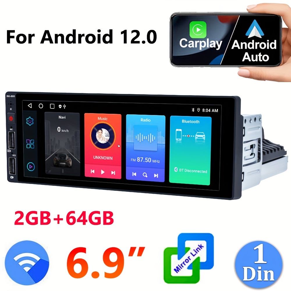8 Core 2+64G 7'' IPS 2 Din Autoradio Stéréo Pour Android 13 - Temu Canada