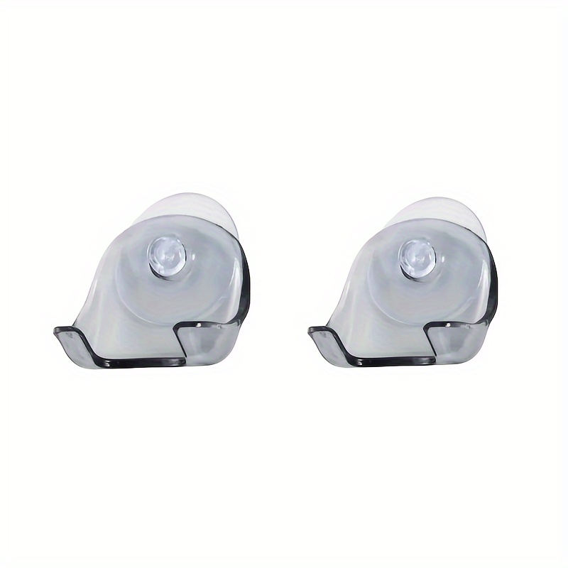 1pc Suction Cup Shaver Holder, Wall-Mounted Bathroom Organizer
