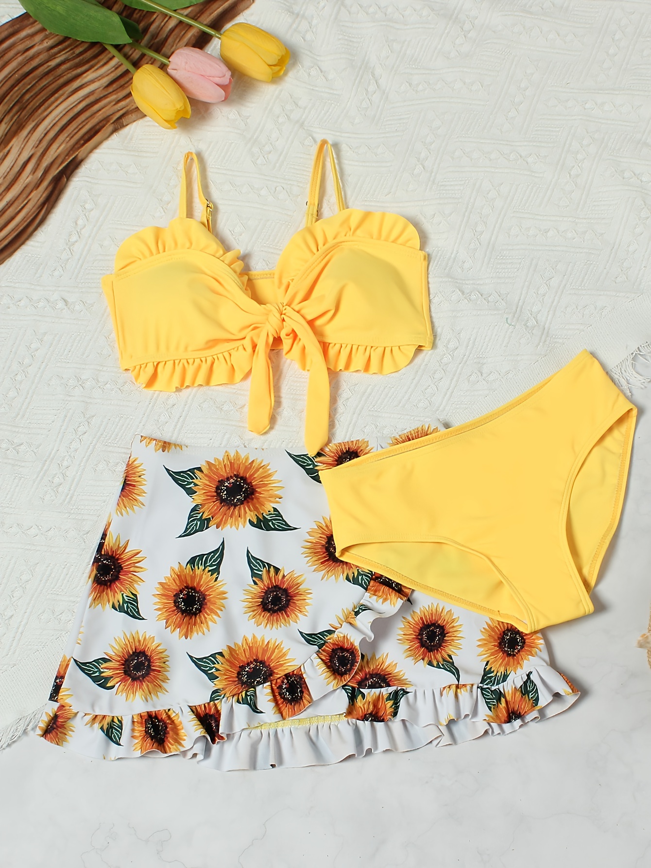 Sunflower Bikini Swimsuit – Sougirassol