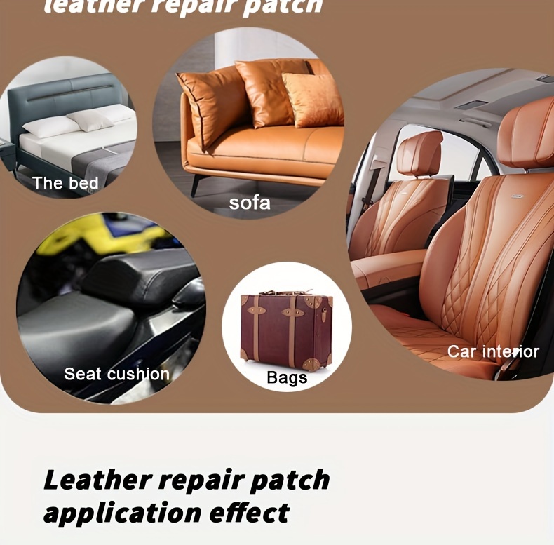 Self adhesive Leather Patch Back Glue Fabric Upholstery - Temu