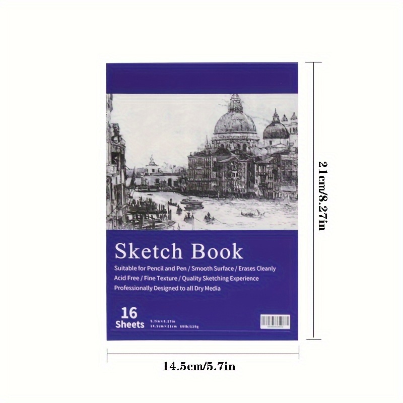 1pc A4the Cowhide Sketchbook Is Suitable For Drawing And Sketching With  Various Pen Types Such As Pencils, Pens, And Markers - Arts, Crafts &  Sewing - Temu