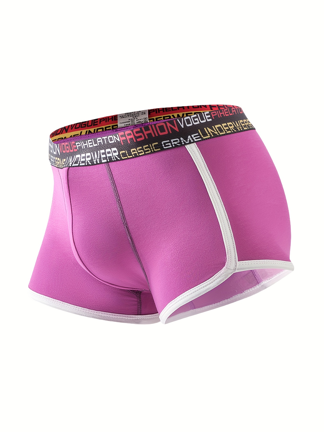 Boxers for Men Boxers Classic Underwear Solid Pink Xxl 1-Pack