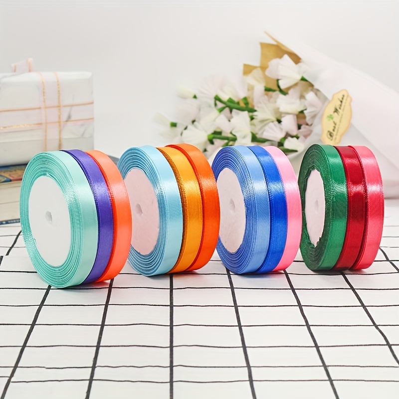 1pc 1cm Wide & 22m Long Satin Ribbon For Gift Wrapping, Cake Baking,  Wedding Decoration, Candy Box And Gift Box