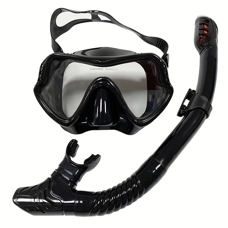 snorkeling mirror breathing tube suit mens and womens   large frame silicone mirror snorkeling mask snorkeling glasses   mirror