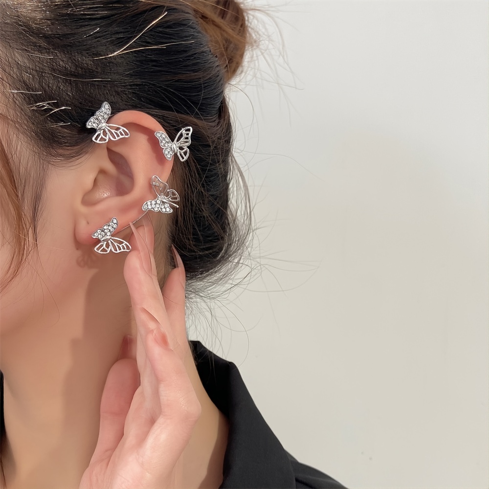 Star Ear Cuff Silver Ear Cuffs Earrings No Piercing Fake - Etsy Denmark