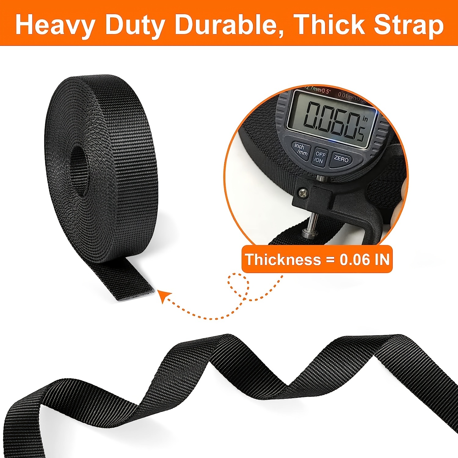 Buckles Strap, Nylon Webbing Straps 6 Yards, Quick Side Release Plastic  Buckle Dual Adjustable, Tri-glide Slide Clip, Metal D Rings, Heavy Duty,  Black - Temu