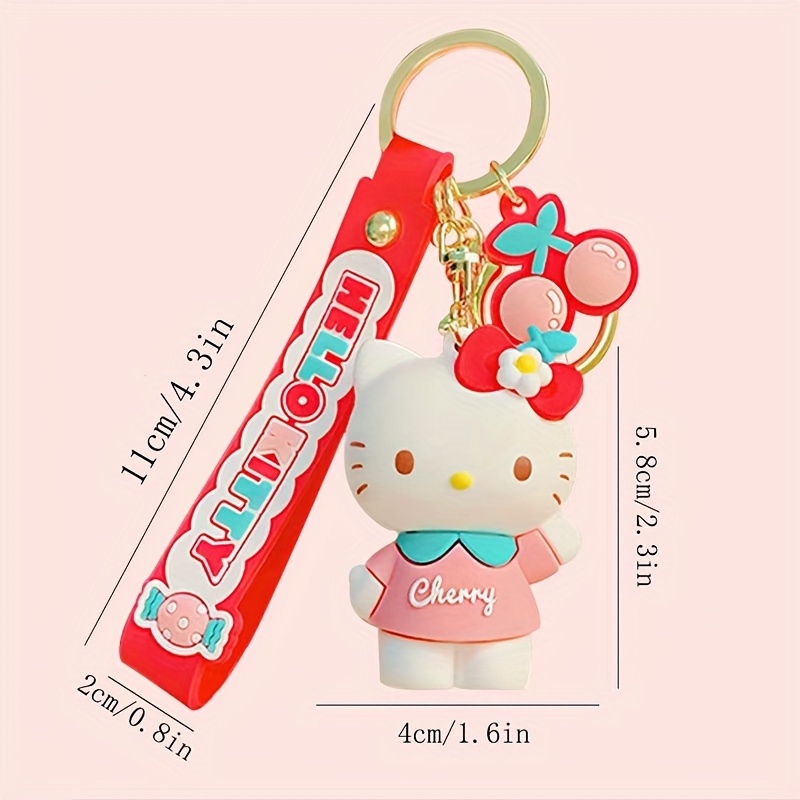 Cute Kawaii Hello Kitty Accessories Anime Keychain Adorable Keychain  Keyring Key Purse Handbag Car Charms, High-quality & Affordable