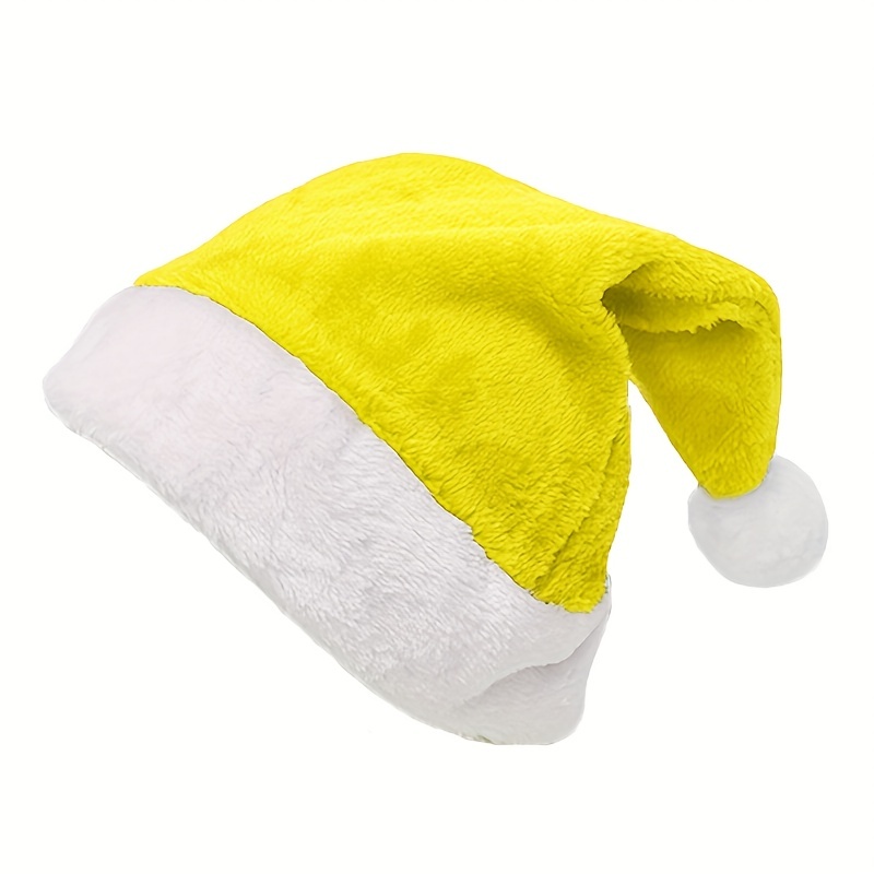 Yellow christmas shop hat