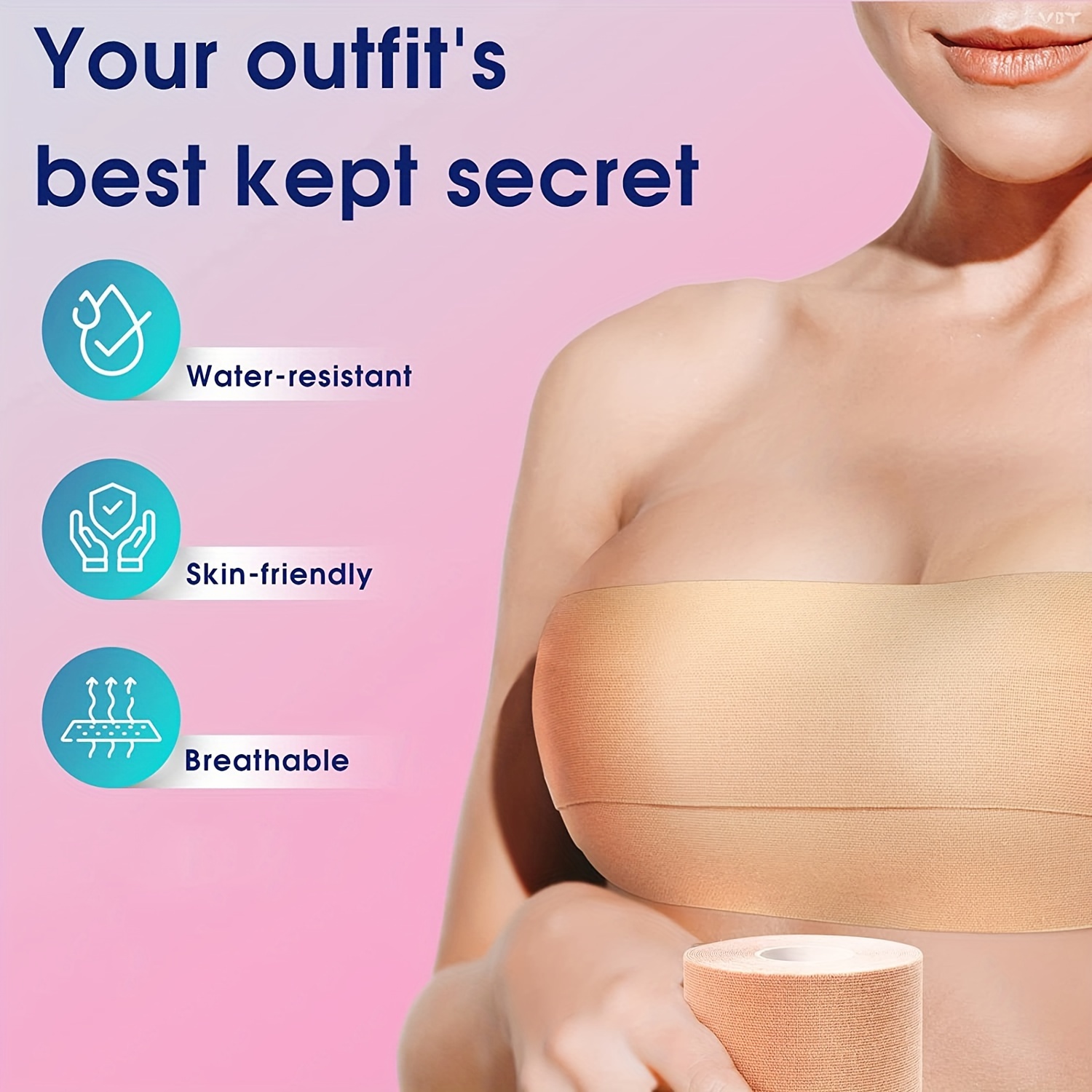 XL Boob Tape Breast Lift Tape for Contour Lift & Fashion | Boobytape  Athletic Tape for Breasts | Body Tape for Lift & Push up in All Clothing  Fabric