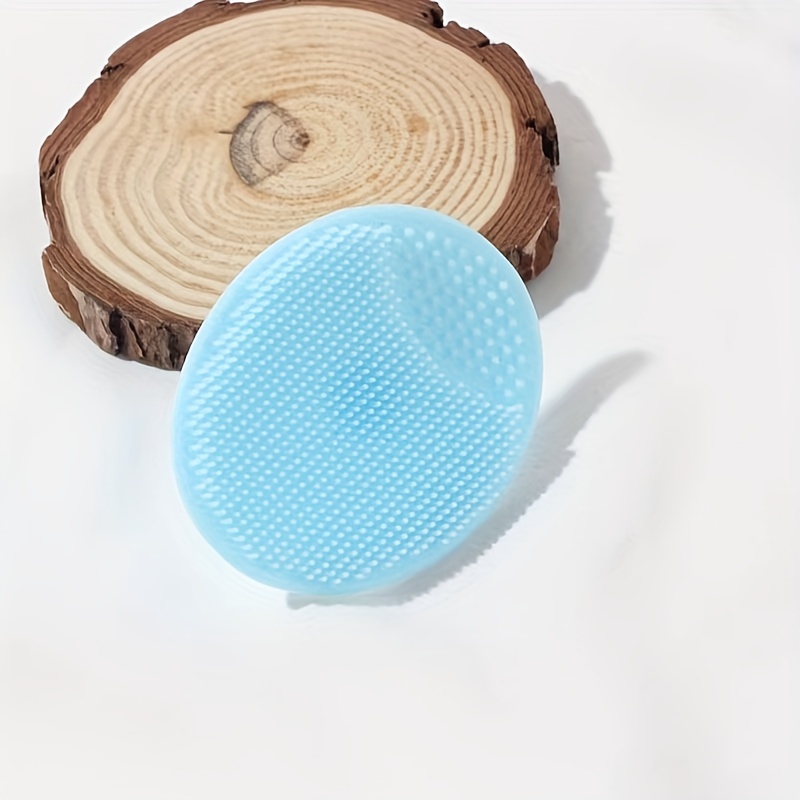 2pcs Silicone Face Cleansing Brush Handheld Scrubber For Massage Pore Cleansing