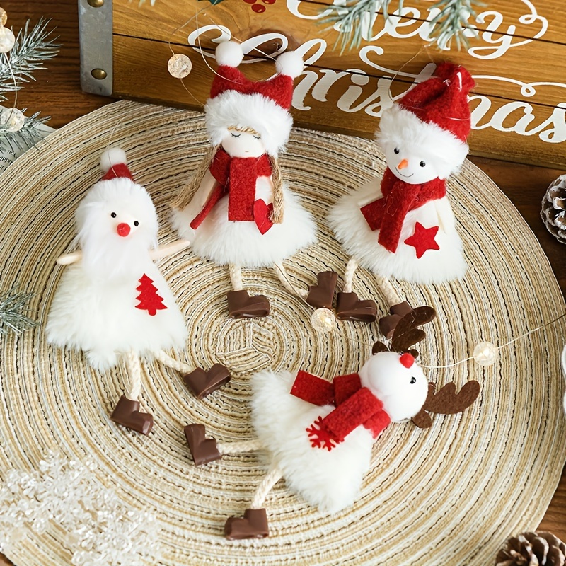 Christmas Tree Decorations Santa Claus Snowman - Temu