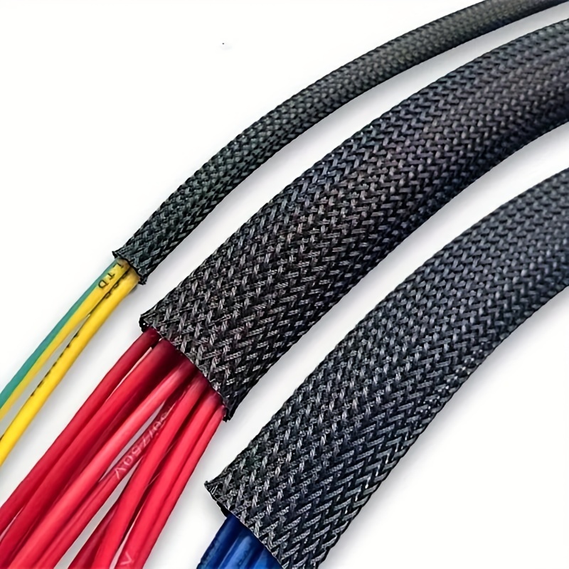 10 meters PET Braided Sleeve Expandable Cable Wire Wrap Insulated