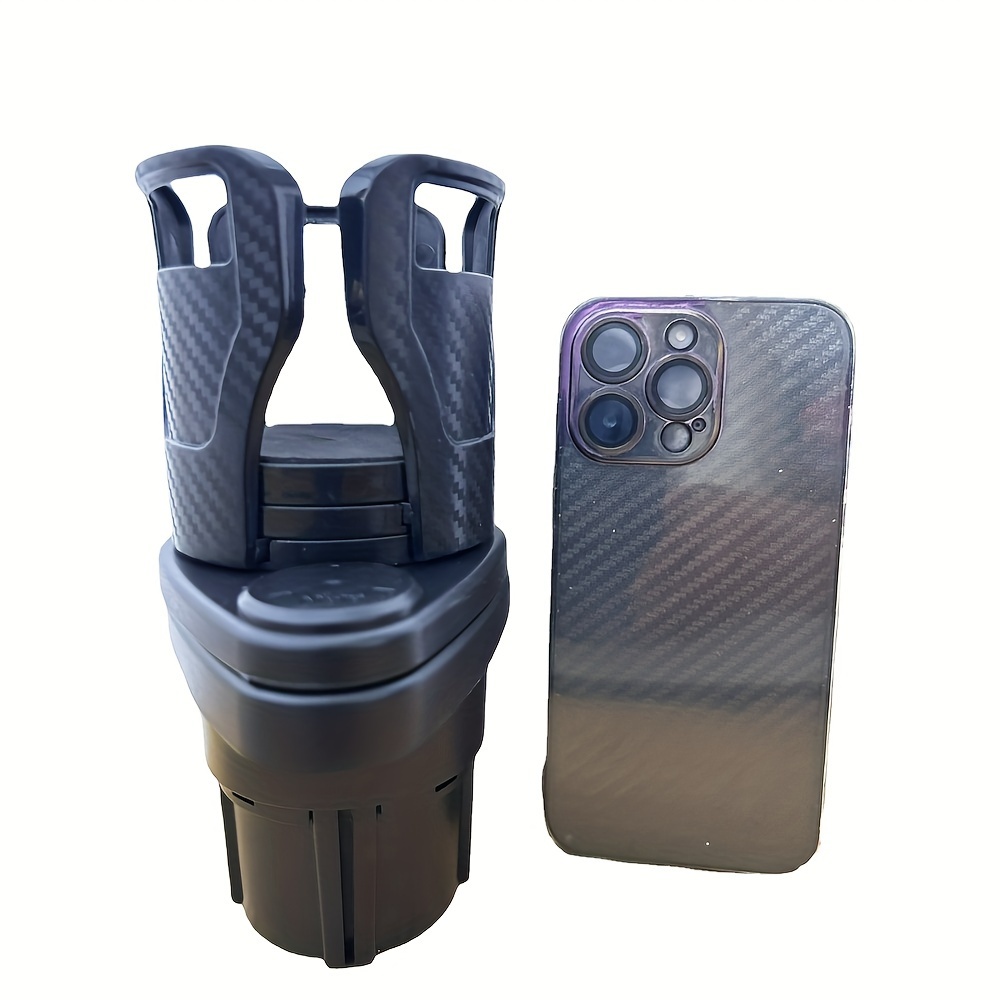 Auto Becherhalter Auto-Getränkehalter-Expander Mit Verstellbarer Basis,  Multifunktionaler 2-stufiger Getränkehalter-Adapter, Auto-Innenraum-Organizer-Kit  (Color : Carbon Fiber): : Auto & Motorrad