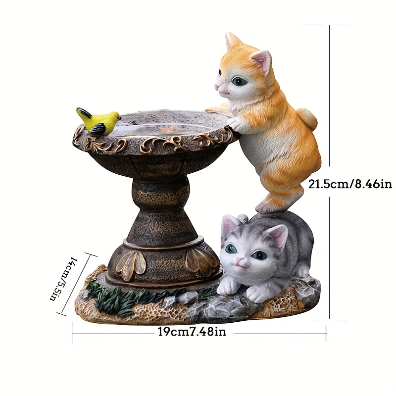 Goodeco Garden Outdoor Cat Statue - Cat Resin with Solar Light Outdoor  Decoration for Cat Lovers, Gifts for Housewarming LD202305 - The Home Depot