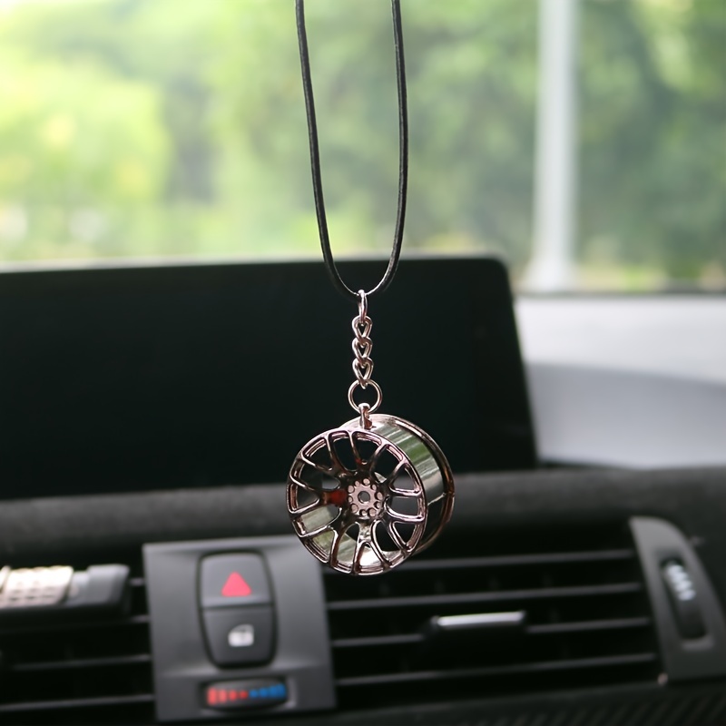 Pendentif de voiture en diamant transfrontalier Nouvelle voiture  Rétroviseur Miroir de cristal Pendentif boule de cristal Nouveau pendentif  de décoration de voiture Diamant