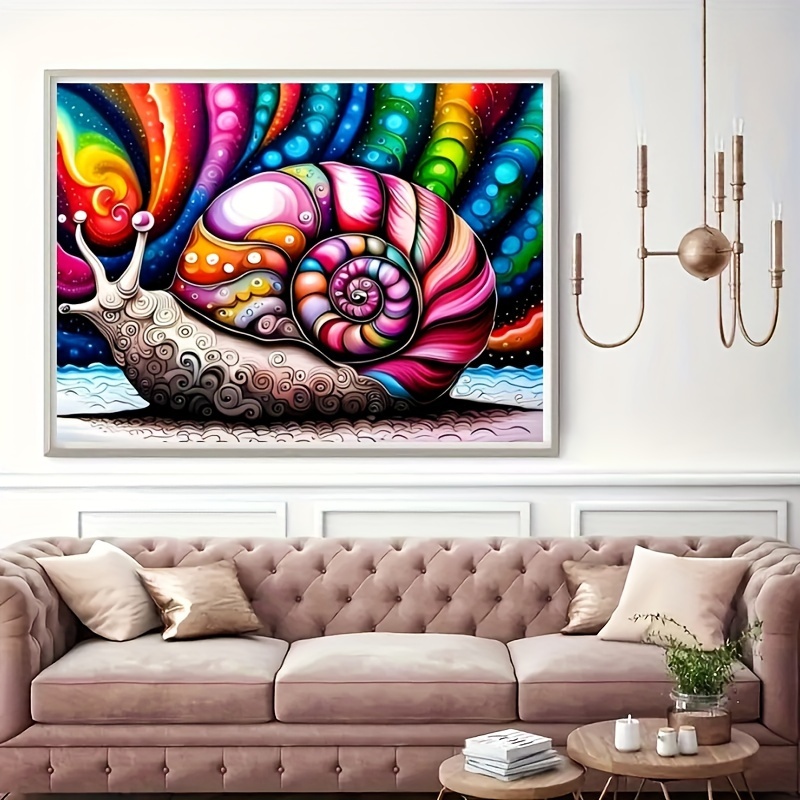 5d Diy Diamond Painting Colorful Swirl Pattern Full Diamond - Temu