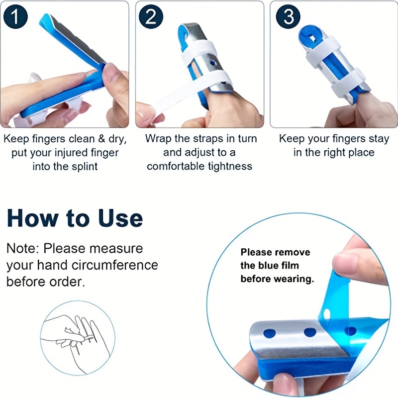 Metal Finger Splints Soft Sponge Posture Correction Sizes Temu