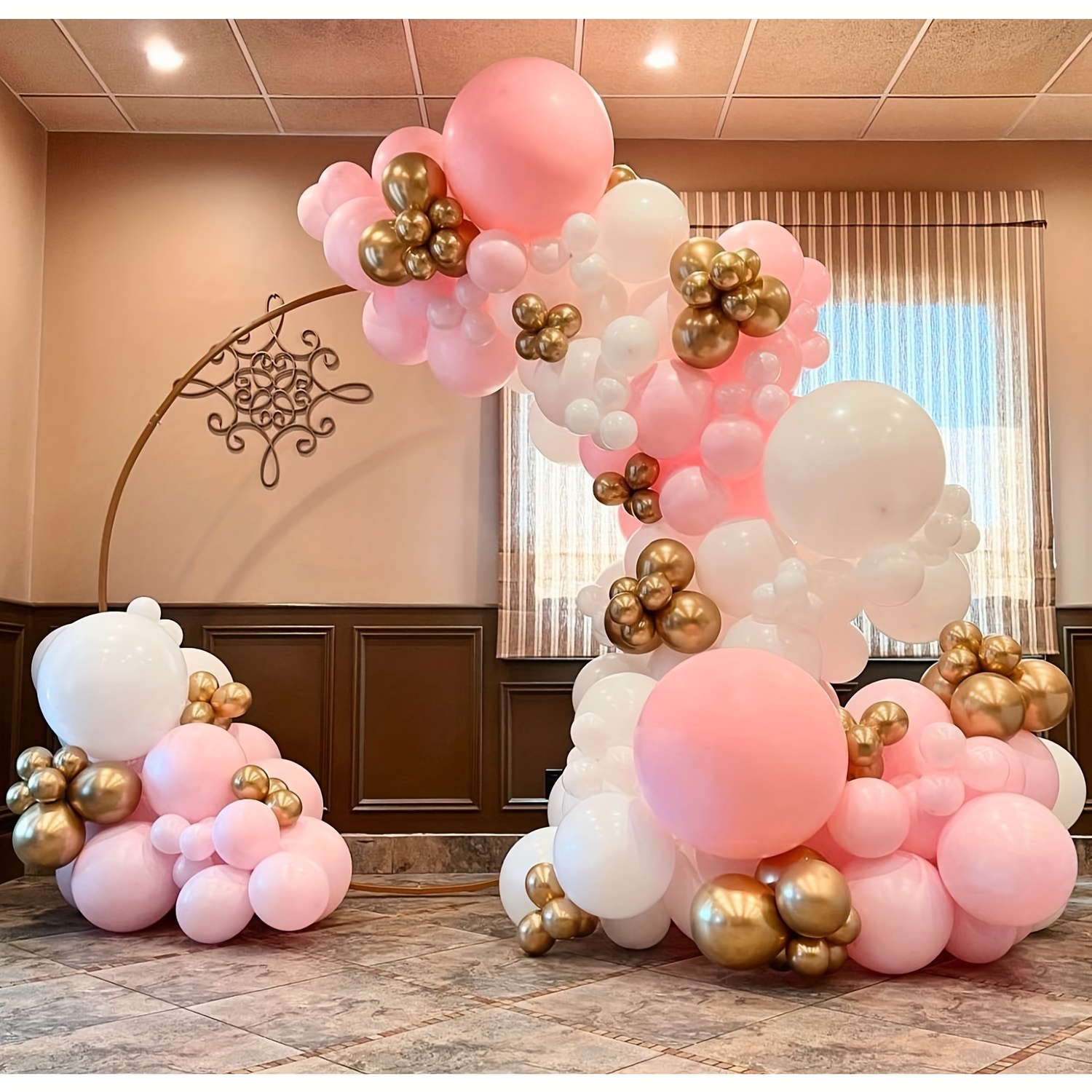  Beliueyes Rose Gold Balloon Garland Kit 148PCS, Pink White  Balloon Arch for Bridal Wedding Birthday Baby Shower Anniversary Party  Decor Background Decoration : Toys & Games