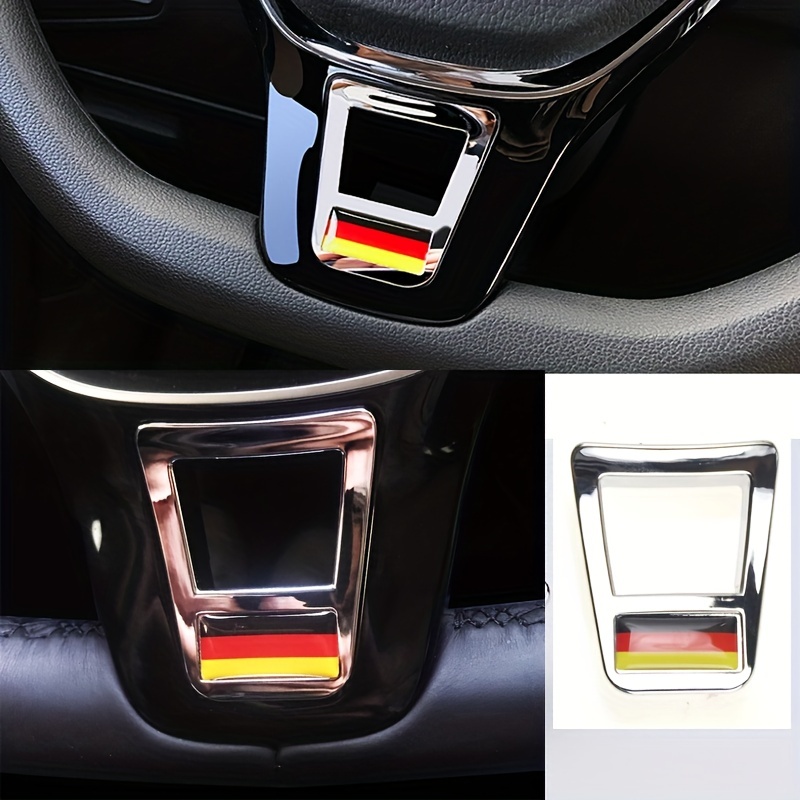 VDARK kompatibles Lenkrad Logo Kappen Dekoration Aufkleber  Aluminiumlegierung für VW Volkswagen Zubehör Bling Jetta Passat Golf Tiguan  Arteon Atlas