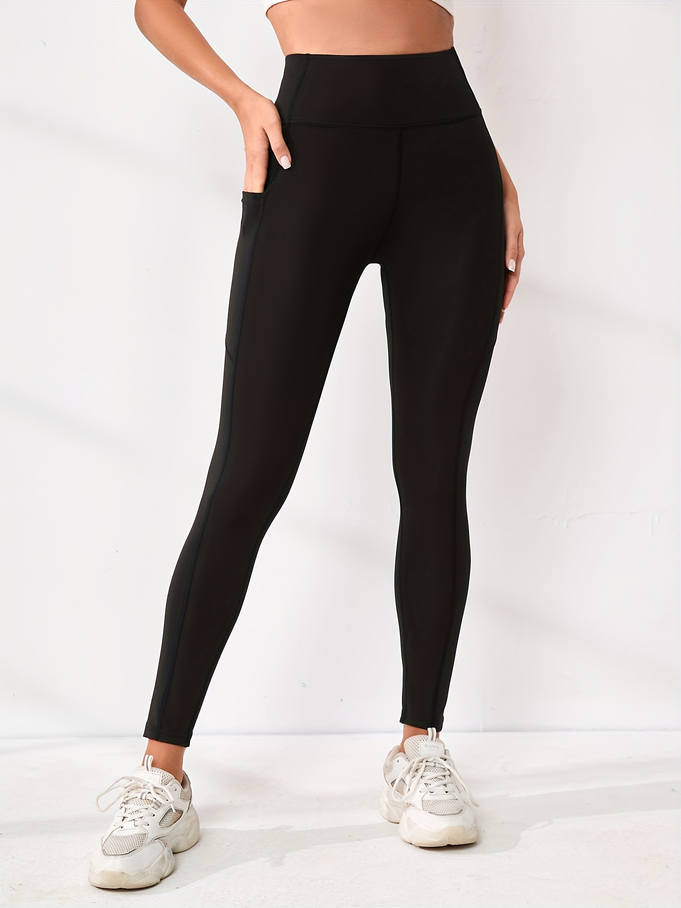 High Waisted Yoga Full Length Leggings With Pockets For Women And