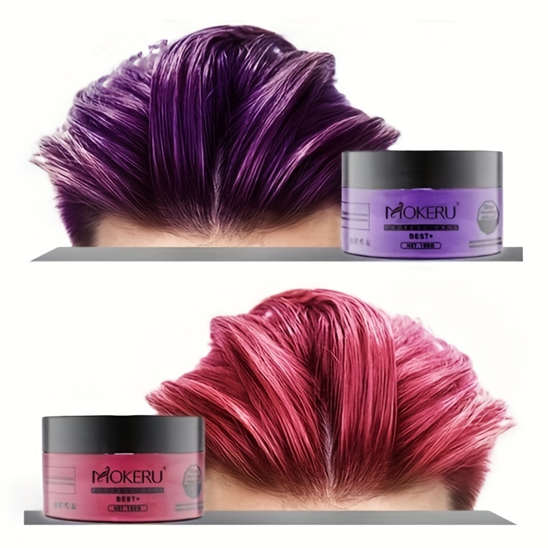  Pink Hair Coloring Wax Temporary Hair Clay Pomades 4.23  oz,Natural Hair Dye Material Disposable Hair Styling Clay Ash for  Cosplay,Halloween,Party : Beauty & Personal Care