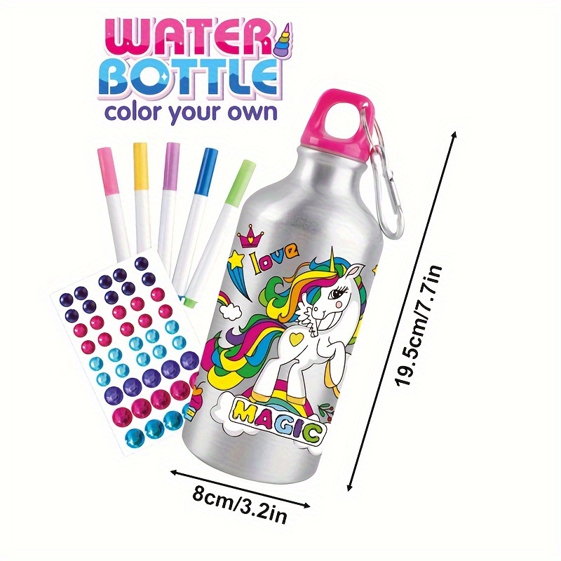 Unicorn Gifts for Girls Decorate Your Own Water Bottle DIY Arts