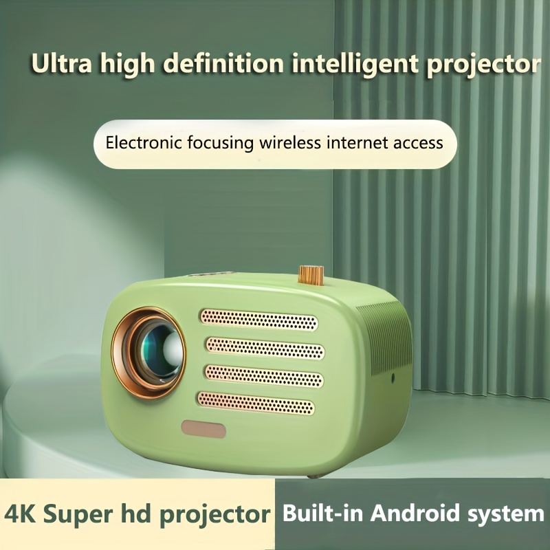  Proyector nativo 1080P con WiFi y Bluetooth bidireccional,  proyector de películas Full HD para películas al aire libre, proyector de  pantalla de 300 pulgadas de cine en casa, compatible con  iOS/Android/PC/XBox/PS4/TV