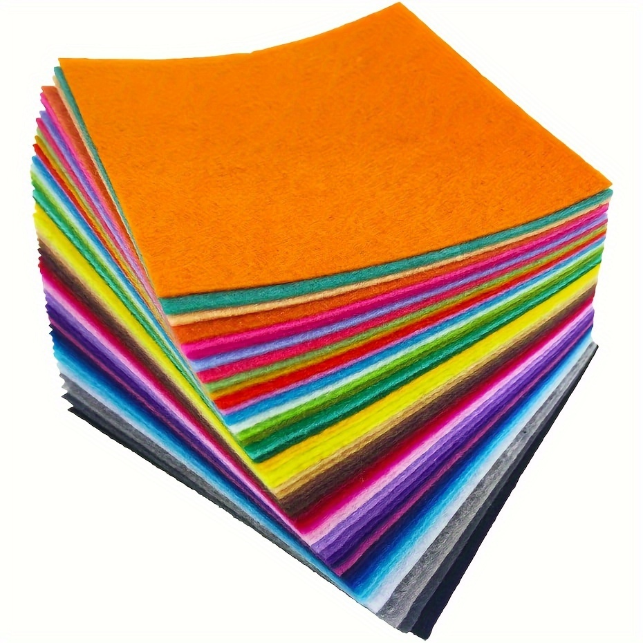 Assorted Color Felt Fabric Sheets Felt Squares Fabric Sheets - Temu