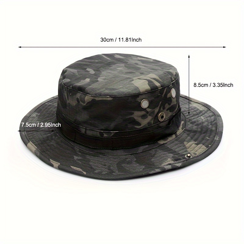 Adjustable Wide Brim Bucket Hat for Fishing Hiking