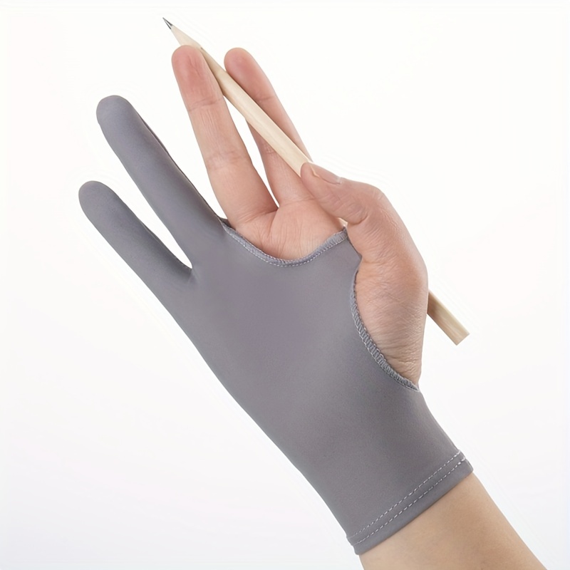 1pc Anti Touch Glove, Single Finger, Three-layer Anti Touch Drawing Glove,  Digital Board, Flat Drawing Glove