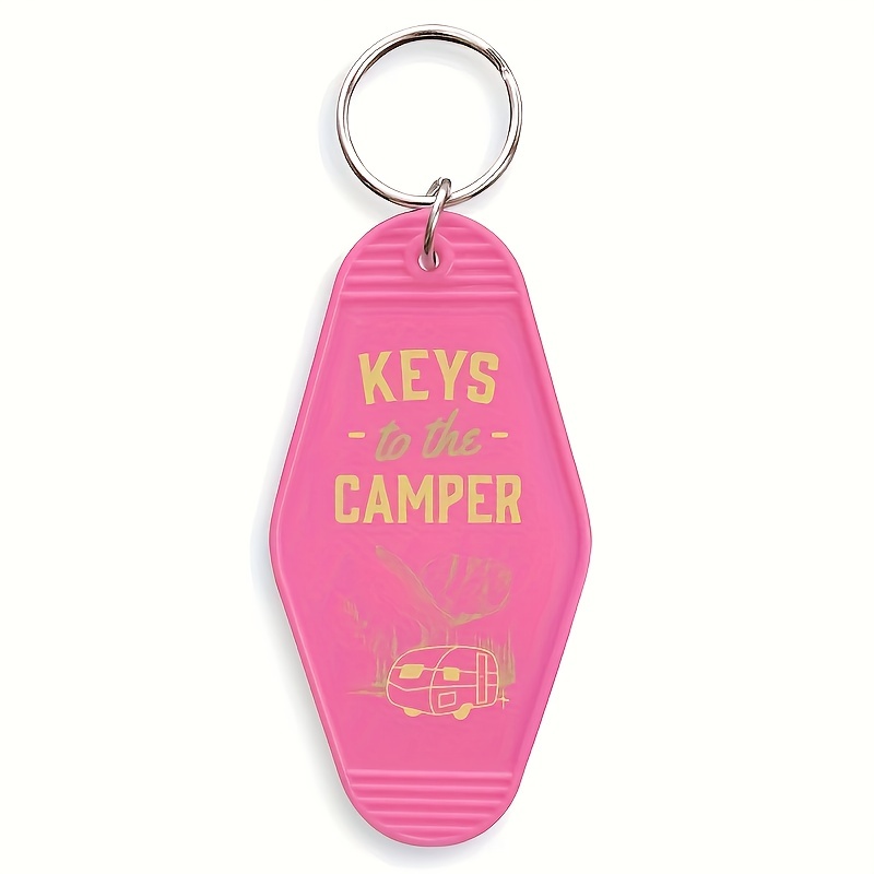 1 Stück Plastikschlüssel Camper Motel Schlüsselanhänger Männer