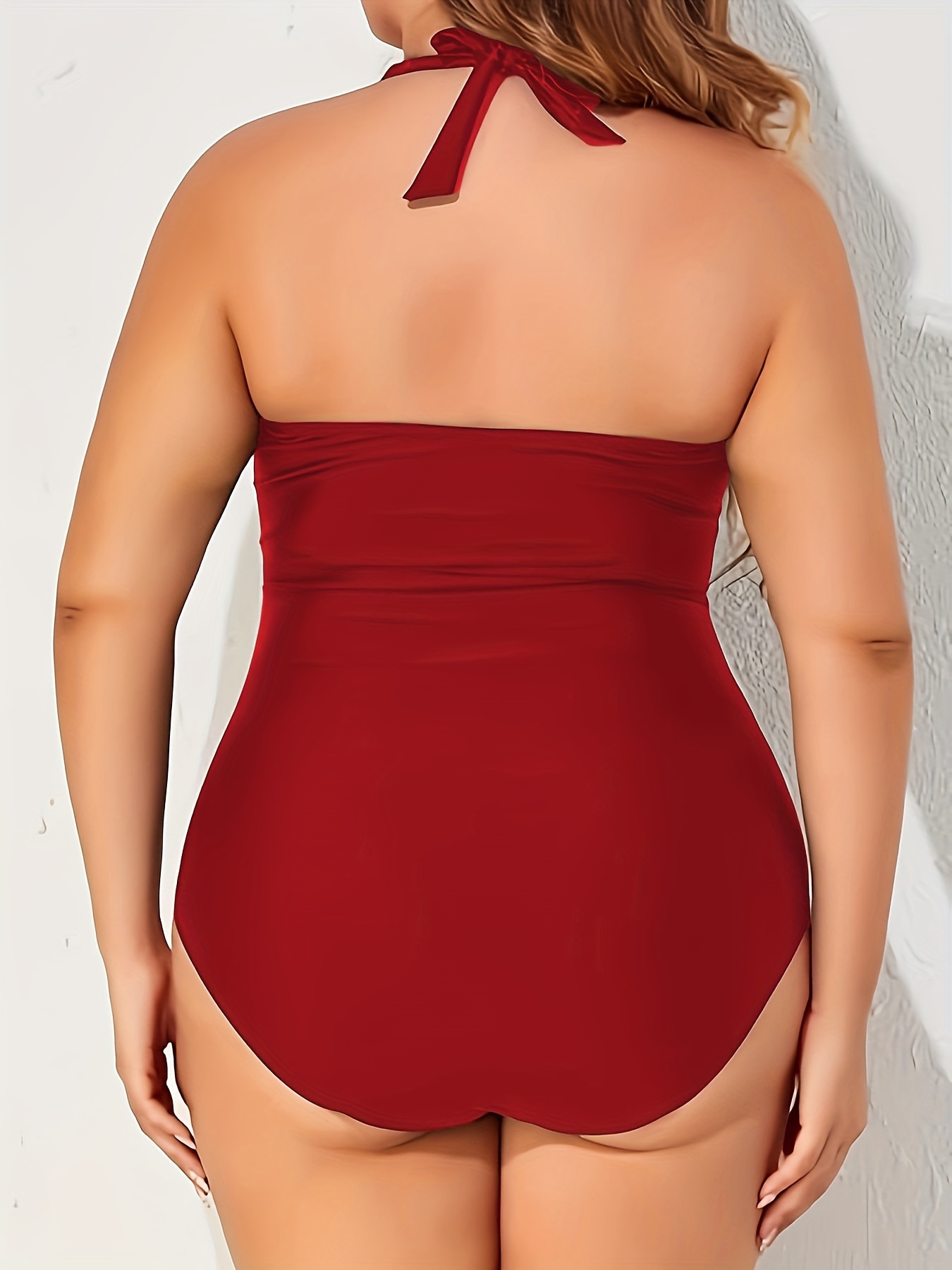 Plus Size One Piece Bathing Suit for Women Tummy Control Swimwear
