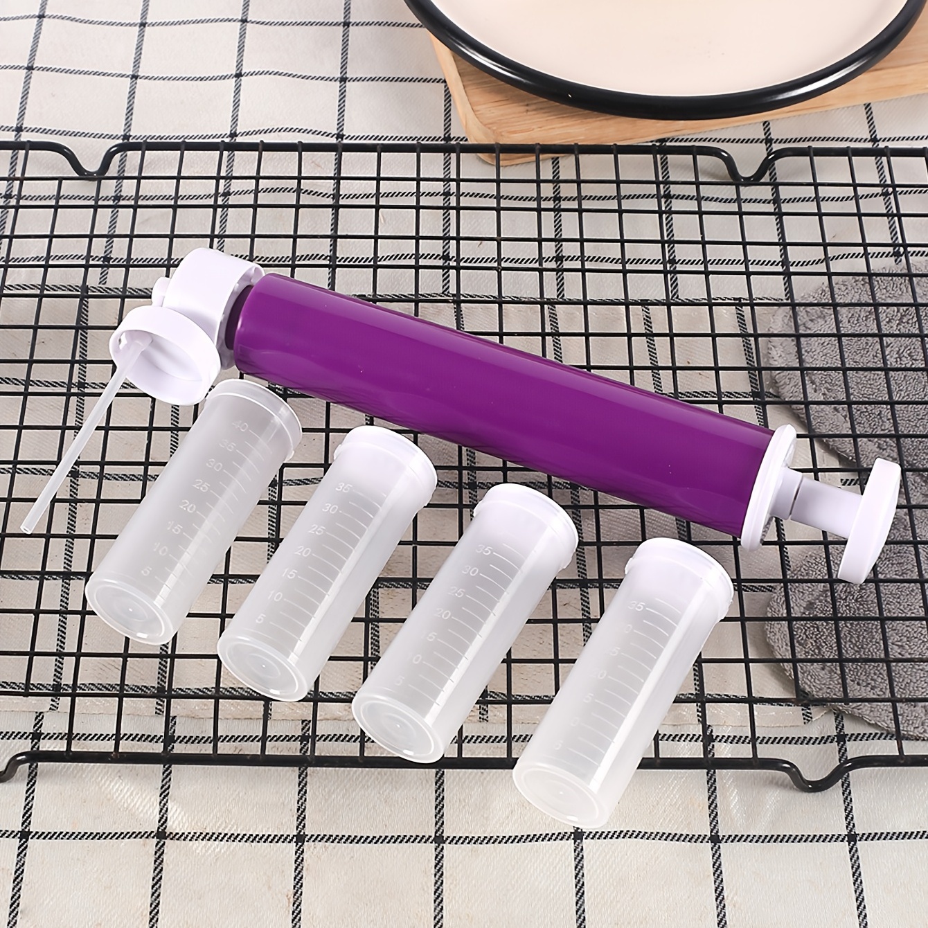 New Cake Decorating Gun Set With Scraper Cream Nozzle Airbrush Cookie  Cutter Pastry Desserts Baking Tool Kitchen Accessories - AliExpress