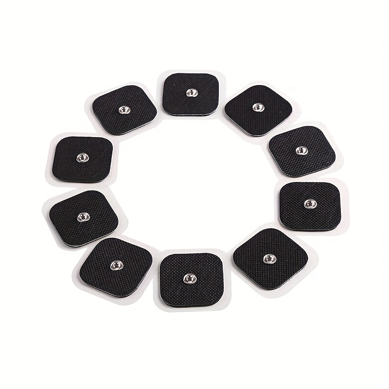 4*4cm EMS Electrode Pads Nerve Muscle Stimulator Silicone Gel Tens