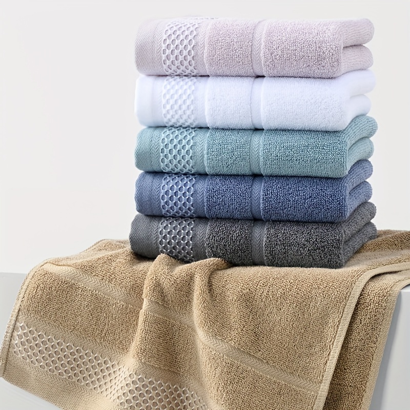 Soft And Absorbent Solid Color Towel Set - Includes 1 Bath Towel, 1 Hand  Towel, And 1 Washcloth - Perfect For Bathroom And Spa Use - Temu