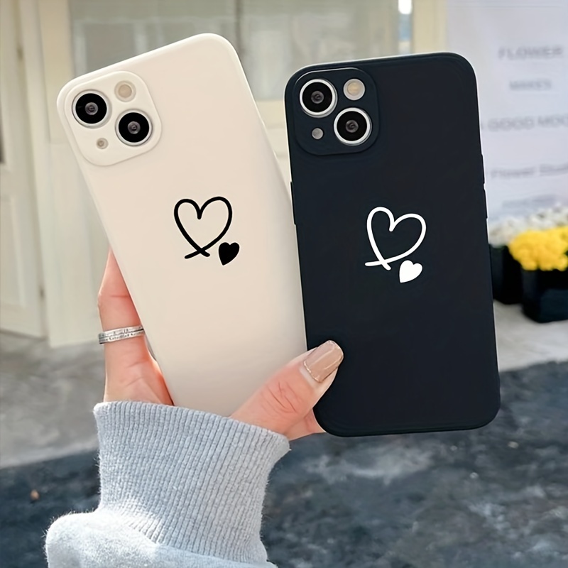 10pcs Silicone Phone Case For Iphone 12 11 Pro Max Cute Love Heart Candy  Soft Tpu Cover For Iphone X Xs Xr Max 6s 8 7 Plus Se2 - Mobile Phone Cases  & Covers - AliExpress