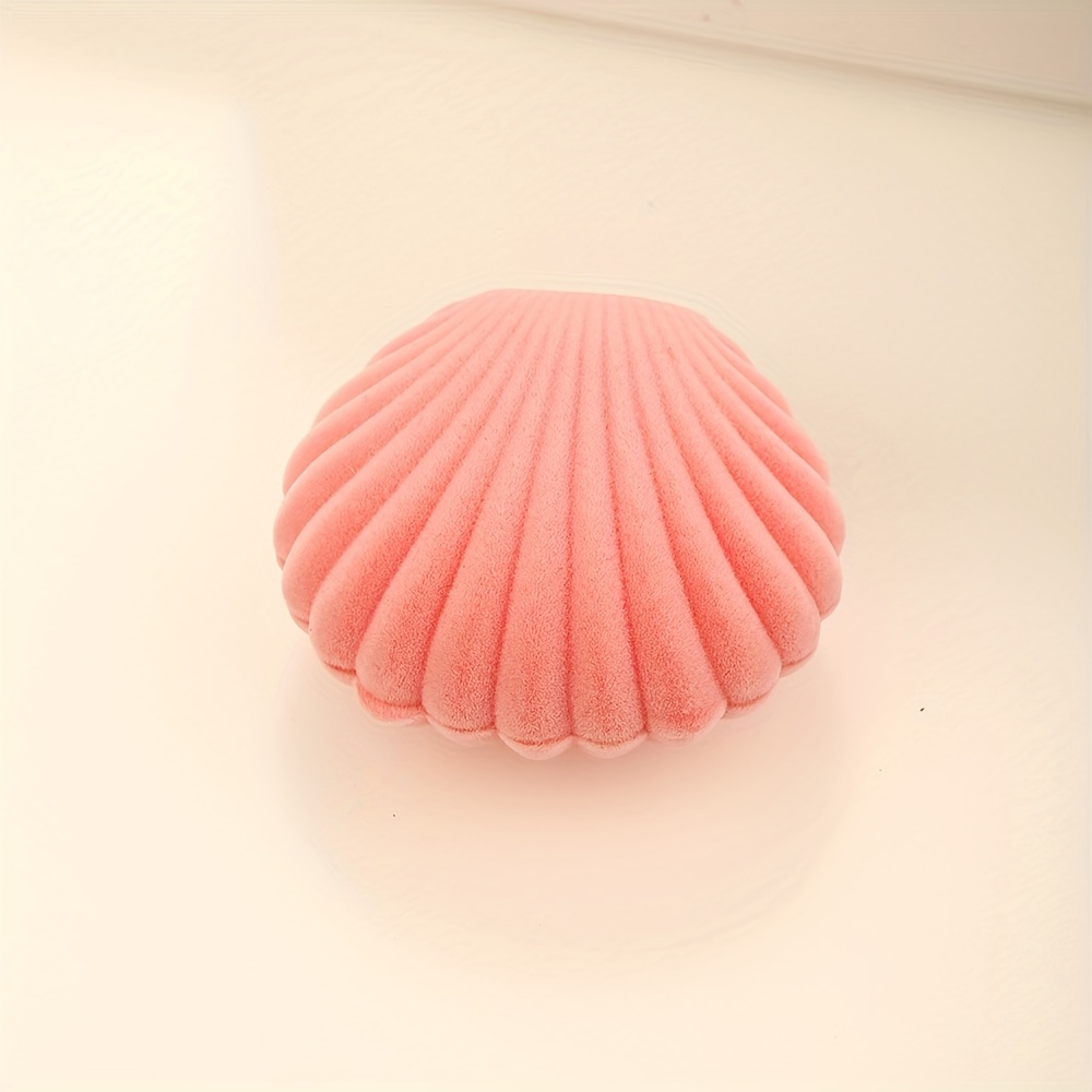 Small Shell Flocking Jewelry Box