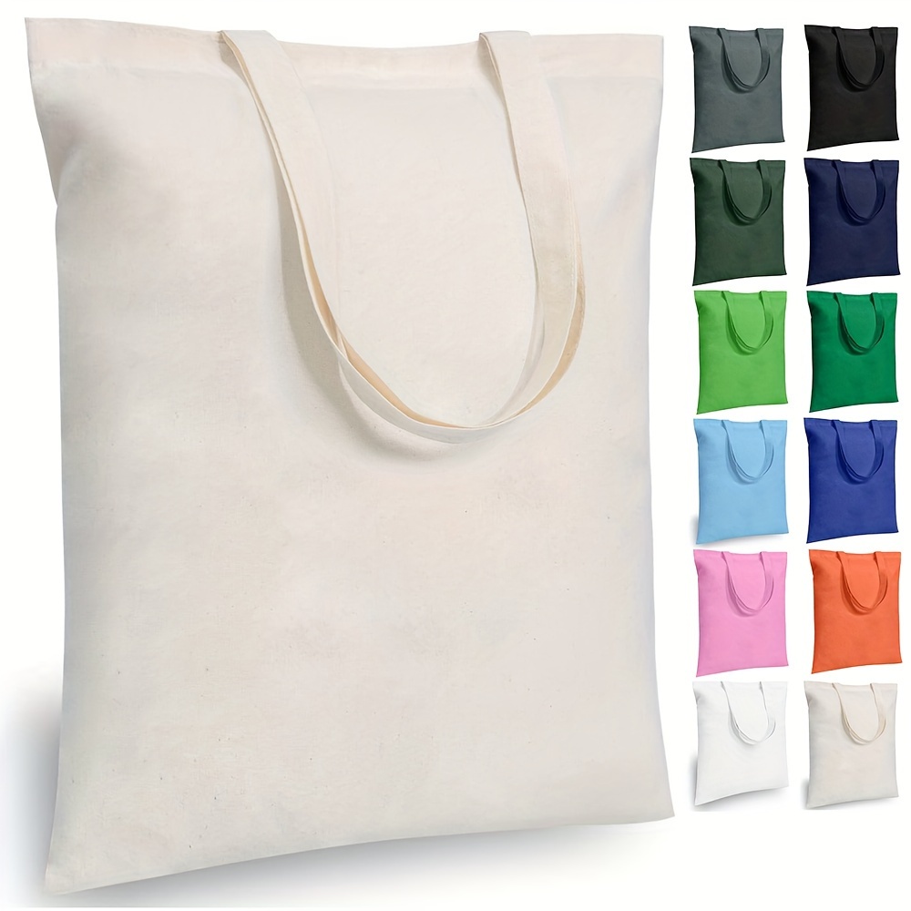 Blank Tote Bag Men's Women's Shopping Bags One Shoulder - Temu