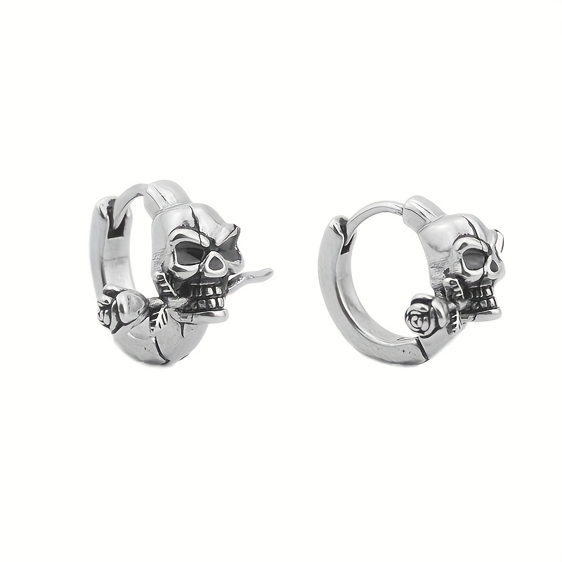 Men's titanium clearance hoop earrings