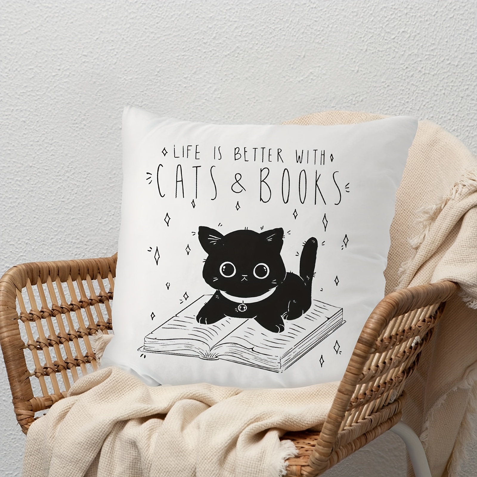 Funda para iPhone 12 mini gatos y libros, diseño de gato para lectura