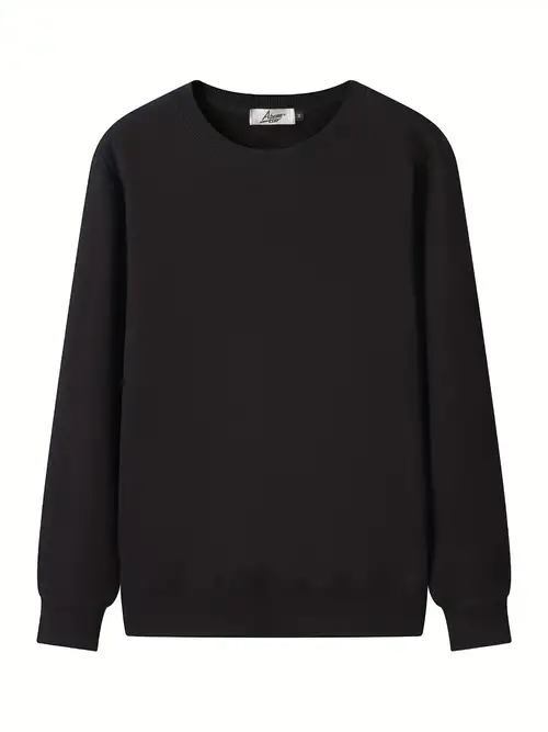 Men\'s Retro Style Solid Cotton Blend Sweatshirt Casual Lapel - Temu