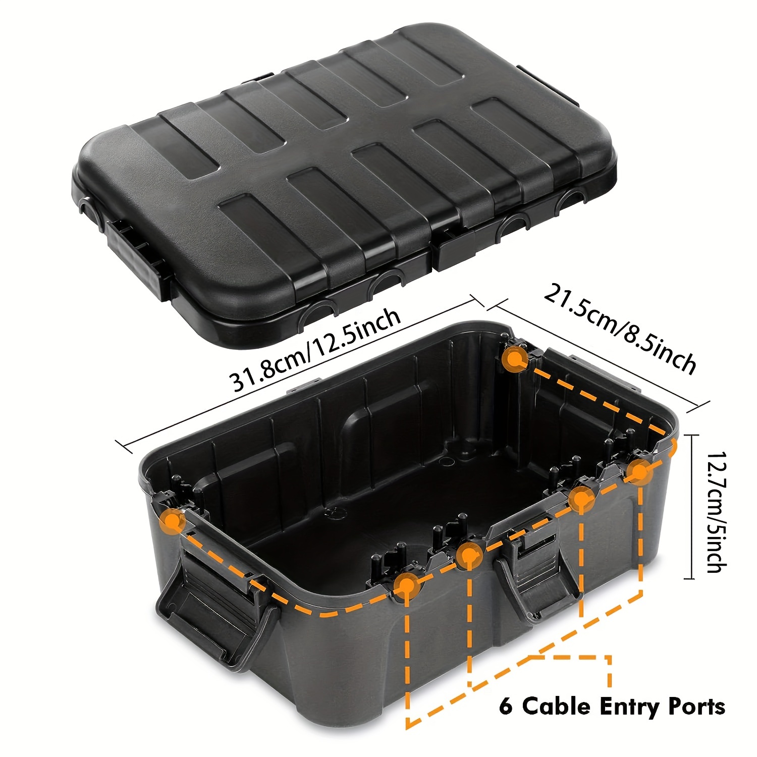 DEWIN Waterproof Box, Waterproof Extension Lead Box, Waterproof Electrical  Boxes Outdoor Dry Box Outdoor Shockproof and Pressure-Proof Waterproof  Sealed Box Survival Storage Case (200 * 98 * 82mm) : : Sports &  Outdoors