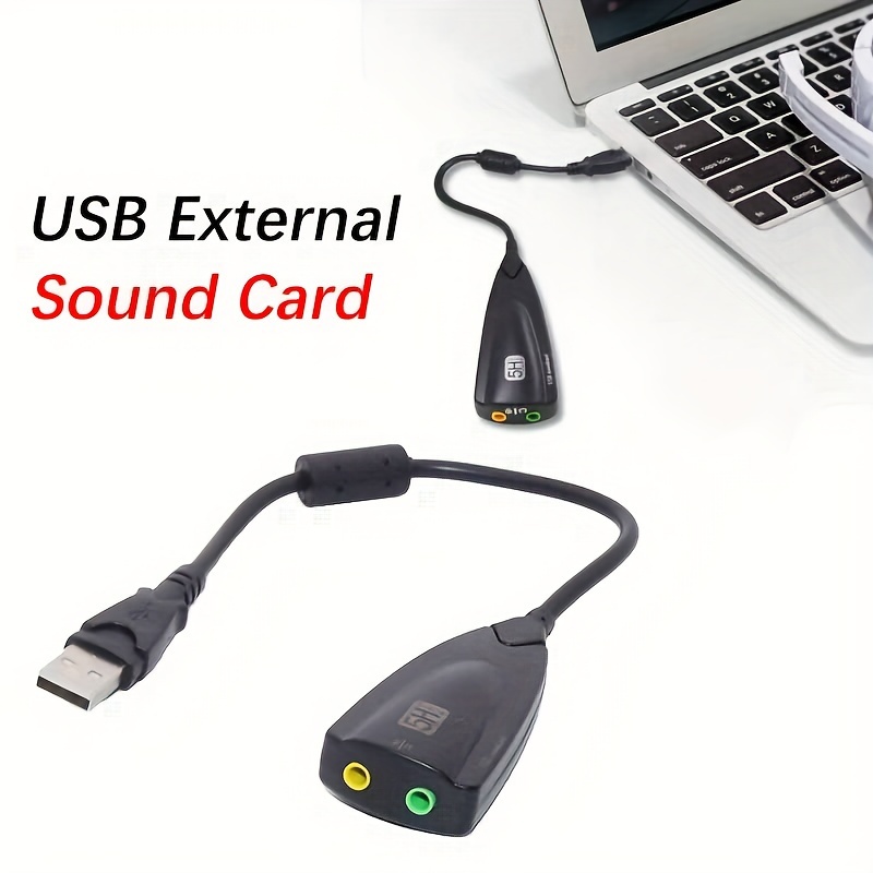 le casque audio usb 2.0 micro carte son adaptateur micro 3.5 mm jack  convertisseur