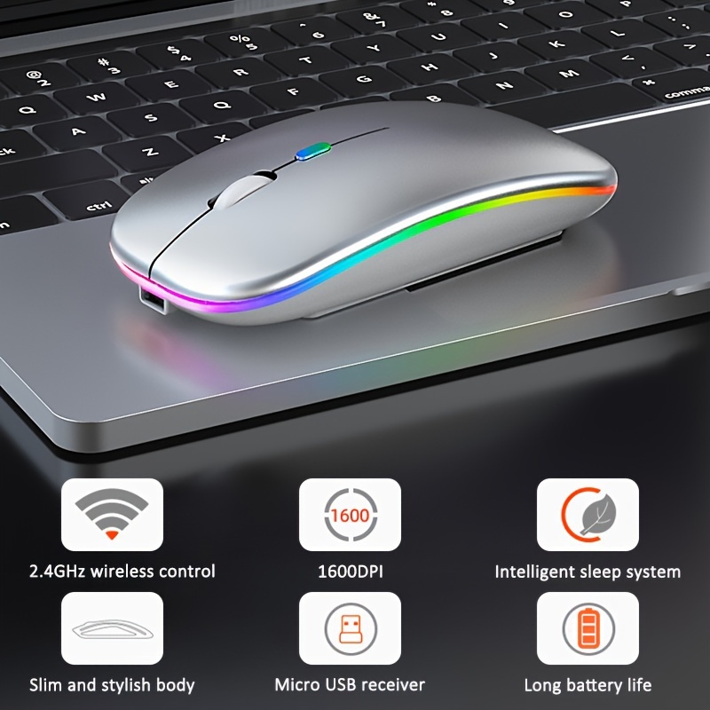 Mini petite souris sans fil pour voyage optique portable mini souris sans  fil avec récepteur USB pour ordinateur portable pc (orange)