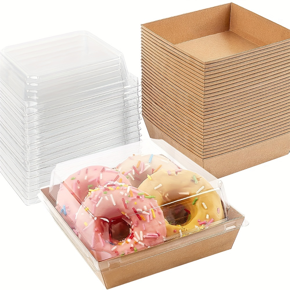 Plastic Cake Tin Disposable Packing Box, Sushi High Cover
